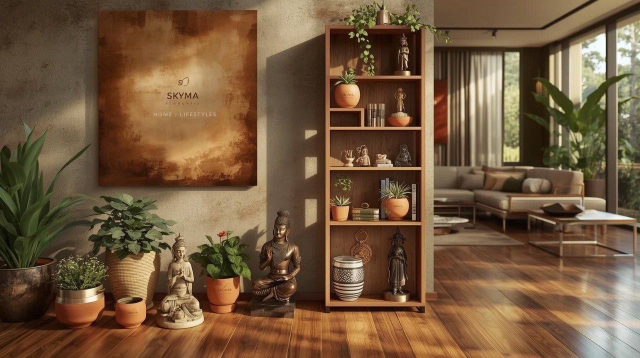 Skyma Lifestyle Sustainable Home Decor — eco-friendly wall art, spiritual figurines, bamboo planters & handmade gifts